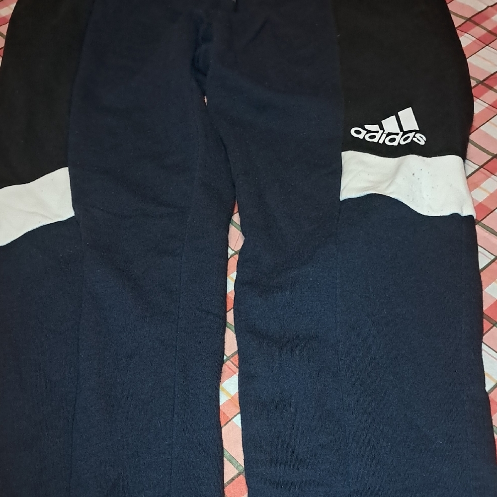 Adidas Mens M Black and Navy Joggers